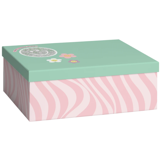 Geschenkbox „Nea“ | 24×12×33 cm, rosa/mint