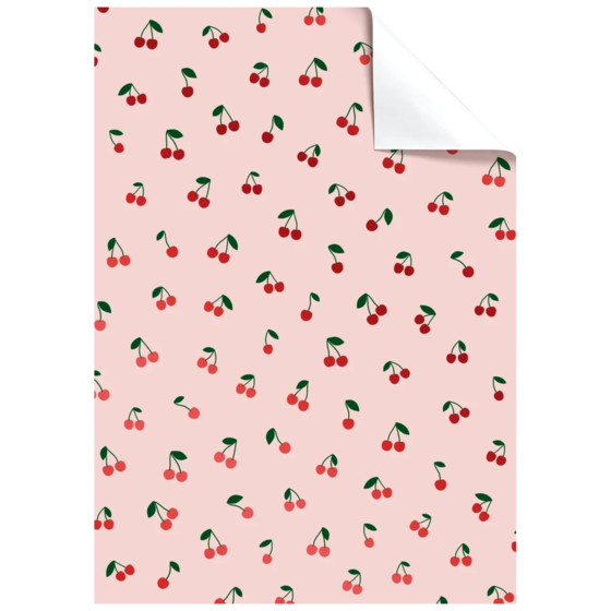 Gift Wrapping Paper Sheet “Ylvi” | 100×70 cm, 76 gsm, rose