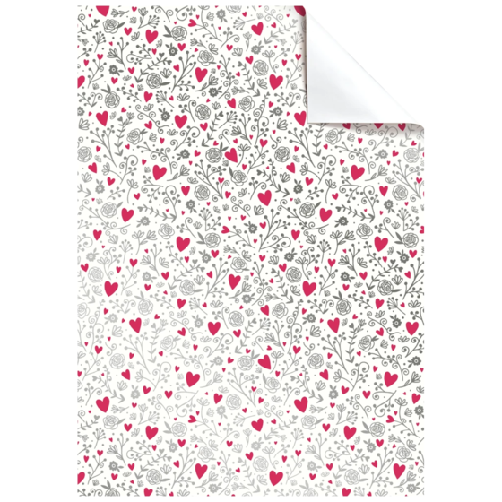 Geschenkpapier-Bogen „Zita“ | 100×70 cm, 76 g/m², weiß