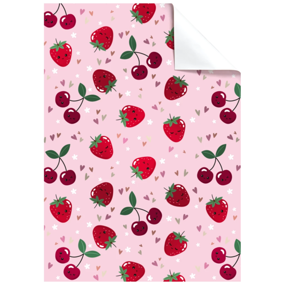 Gift Wrapping Paper Sheet “Yumi” | 100×70 cm, 76 gsm, rose