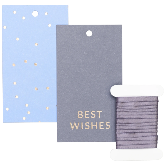Geschenkanhänger-Set „Yvie blau hell“ | hellblau