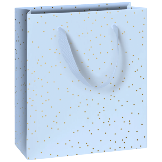 Geschenktasche „Yvie blau hell“ | 18×21×8 cm, 250 g/m², hellblau