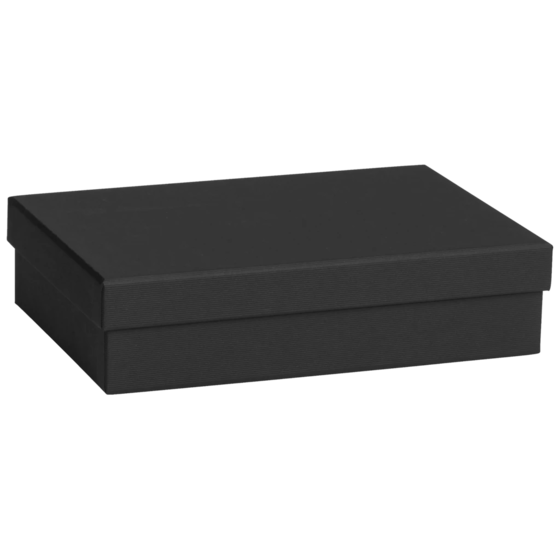 Geschenkbox One Colour | 24×6×16,5 cm, schwarz