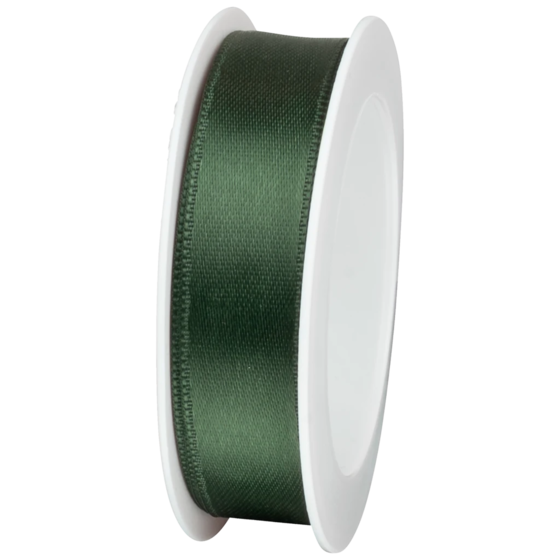 Geschenkband | Satin Polyester, 15 mm × 4 m, dunkelgrün