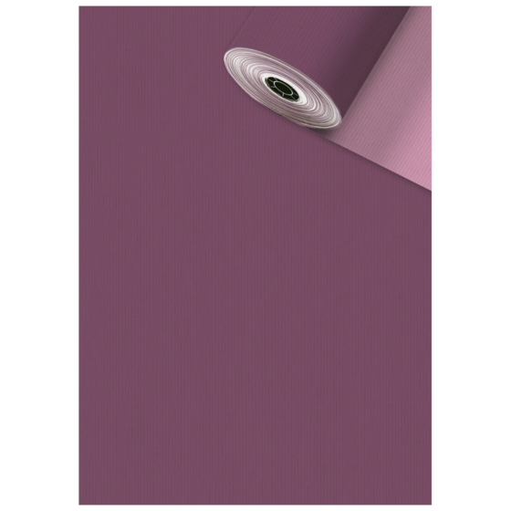 Geschenkpapier „Uni Duplo“ | 50 cm × 250 m, 70 g/m², rosa/aubergine