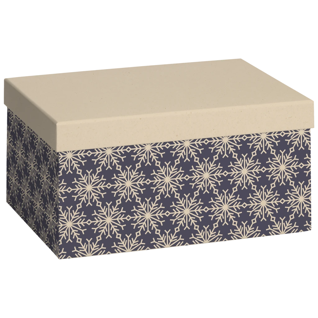 Gift Boxes “Isobel” | 16,5×12×24 cm, 160 gsm, dark blue/light brown