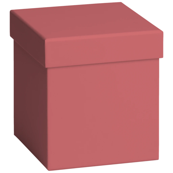 Geschenkbox „Uni Pure bordeaux“ | 11×12 cm, bordeaux