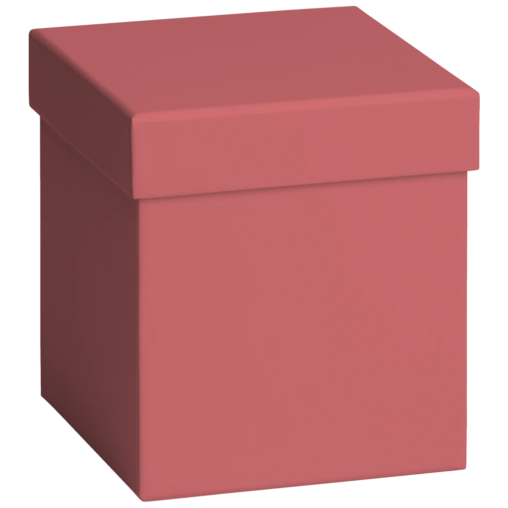 Geschenkbox „Uni Pure bordeaux“ | 11×12 cm, bordeaux