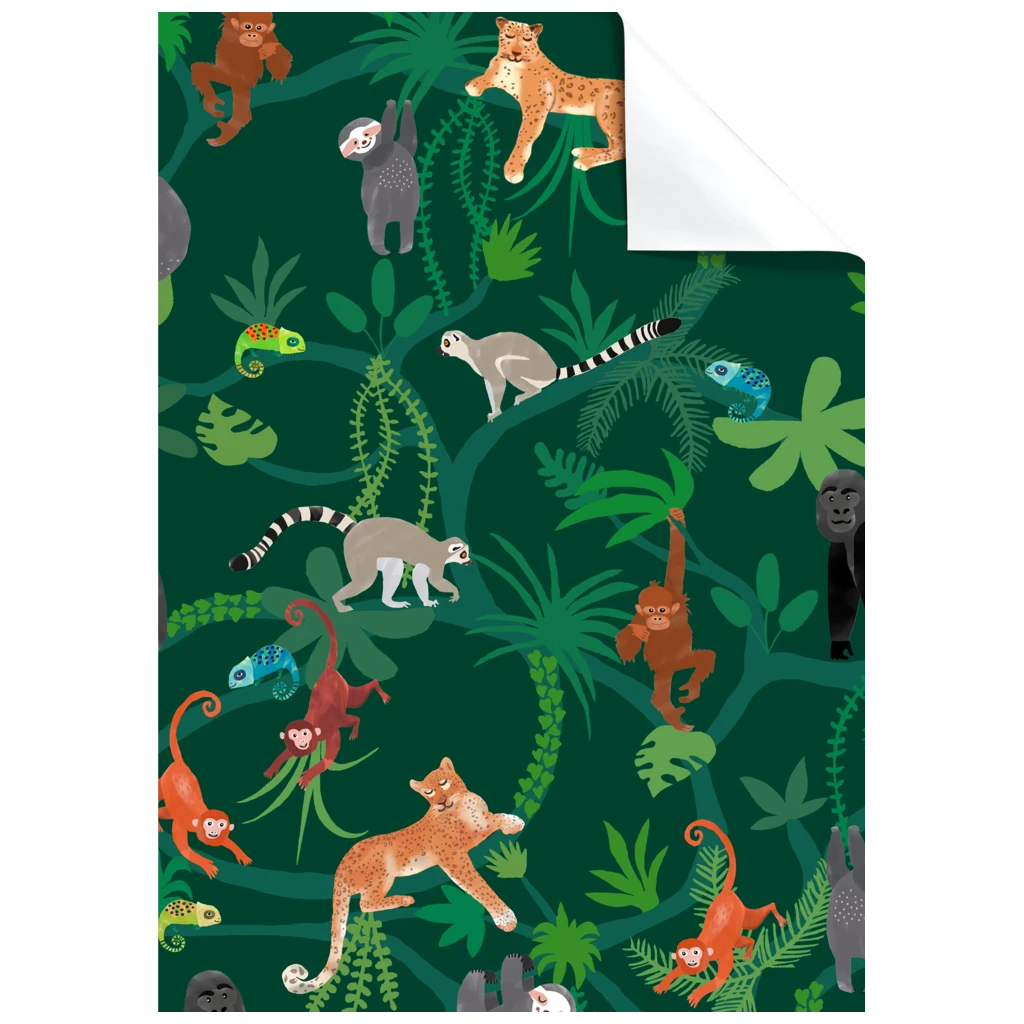 Geschenkpapier-Bogen „Lauro“ | 50×70 cm, 80 g/m², grün
