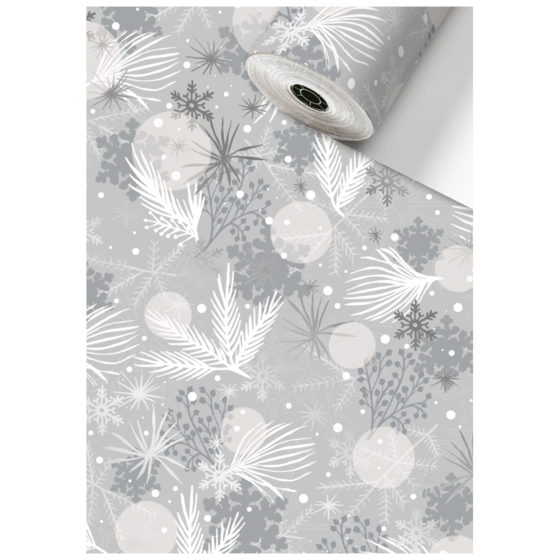 Geschenkpapier Sécaré-Rolle „Aiden“ | 30 cm × 100 m, 76 g/m², silber