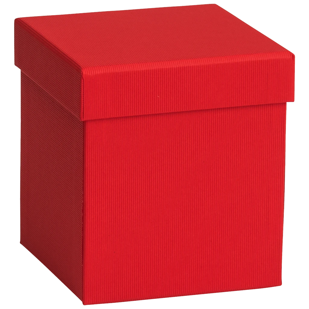 Geschenkbox One Colour | 11×11×12 cm, rot