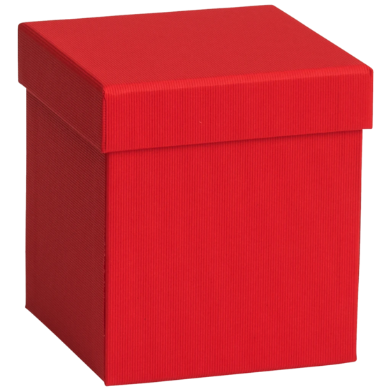 Geschenkbox One Colour | 11×11×12 cm, rot