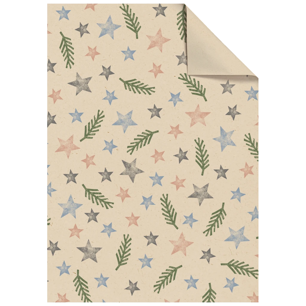 Gift Wrapping Paper Sheet “Naruto” | 50×70 cm, 70 gsm, light brown