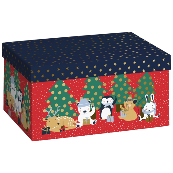 Boîte cadeau « Malik » | 16×12×24 cm, 120 g/m², rouge