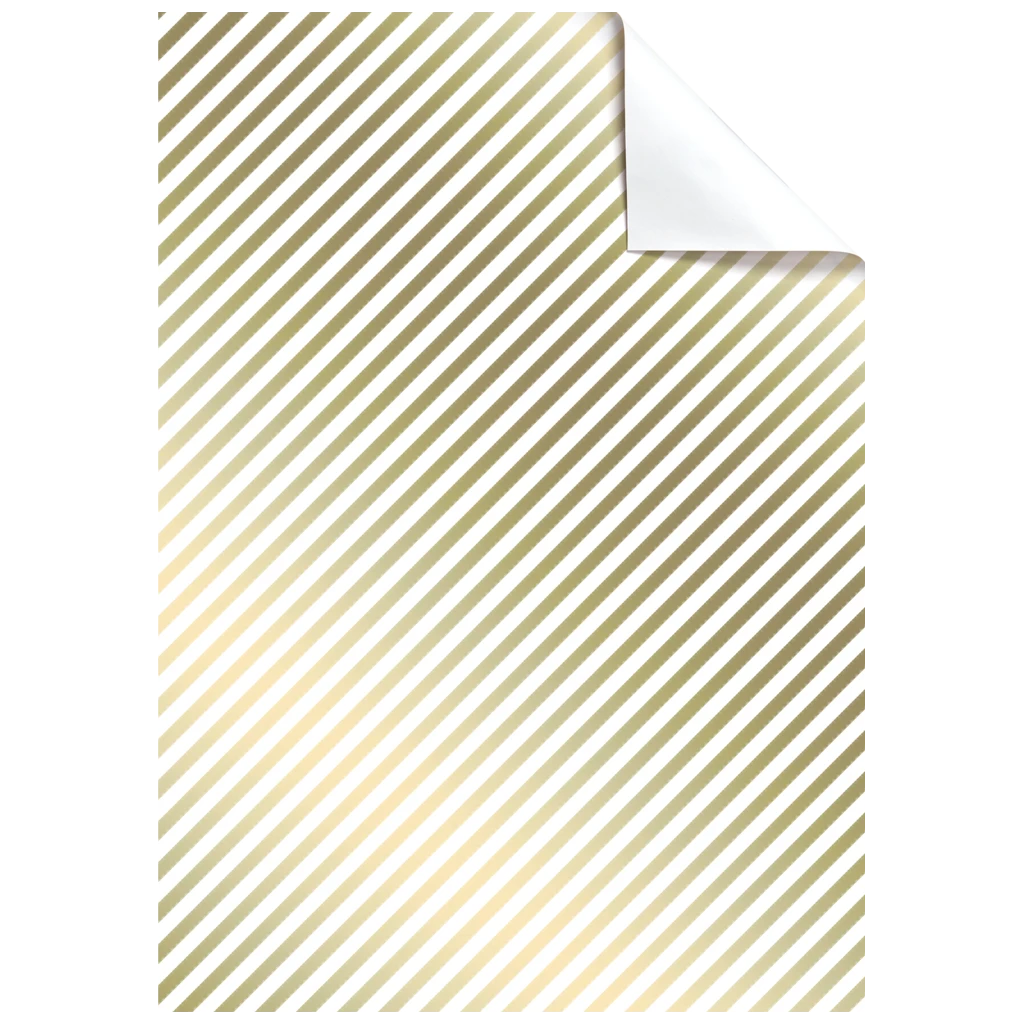 Papier cadeau « Stribe » | 100×70 cm, 80 g/m², or