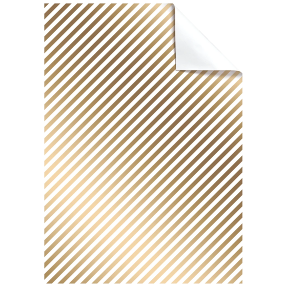 Papier cadeau « Stribe » | 100×70 cm, 80 g/m², or