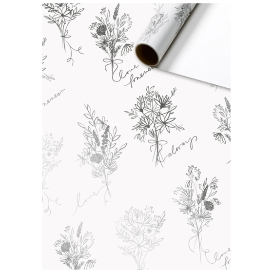 Geschenkpapier „Kaleo“ | 70 cm × 1,5 m, 76 g/m², weiß
