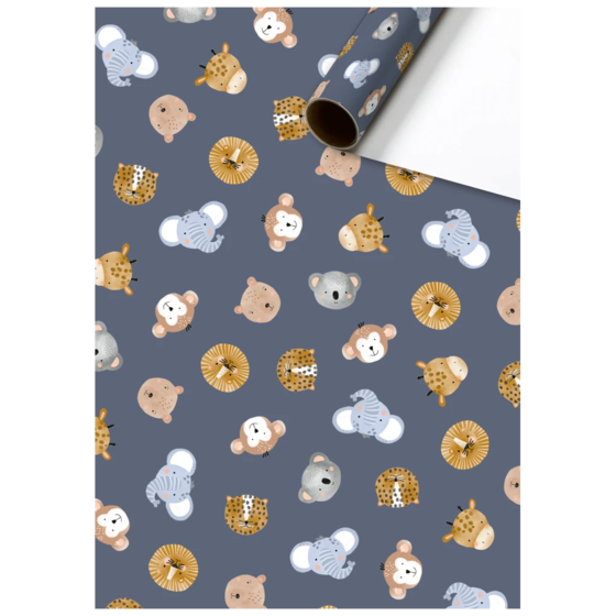Geschenkpapier „Buba“ | 70 cm × 2 m, 70 g/m², blauviolett