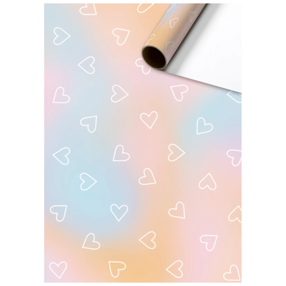 Papier cadeau « Kayla » | 70 cm × 2 m, 80 g/m², multicolore, pastel