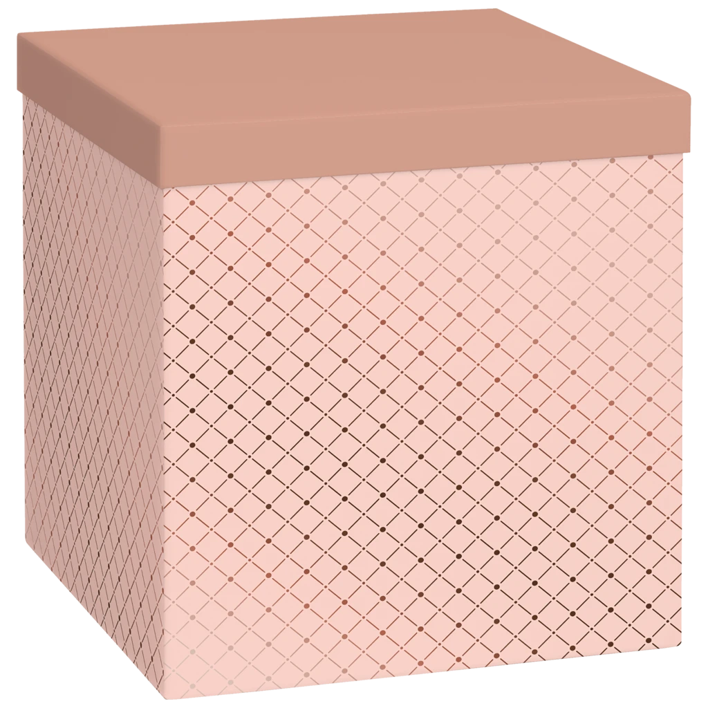 Geschenkbox „Min“ | 23×24×23 cm, 120 g/m², hellrosa