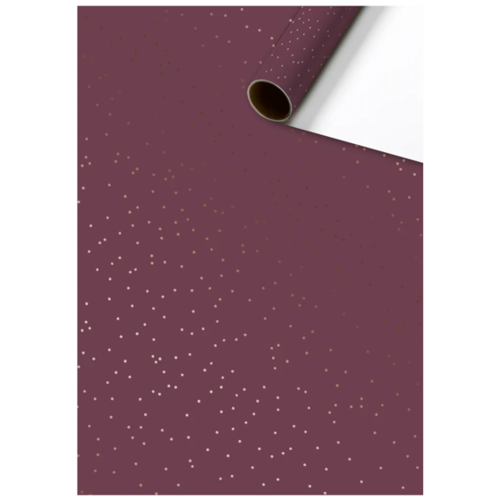 Papier cadeau « Yvie » | 70 cm × 1,5 m, 76 g/m², bordeaux