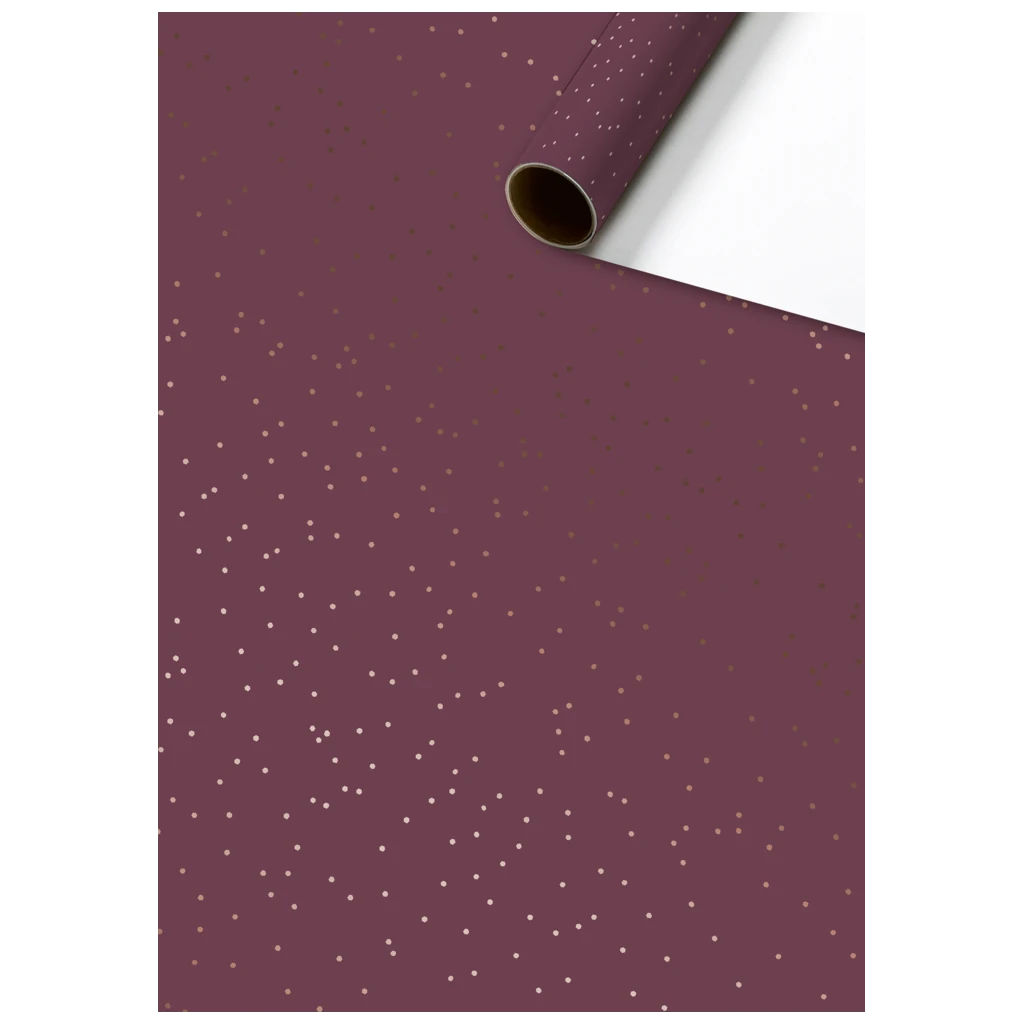 Geschenkpapier „Yvie“ | 70 cm × 1,5 m, 76 g/m², bordeaux