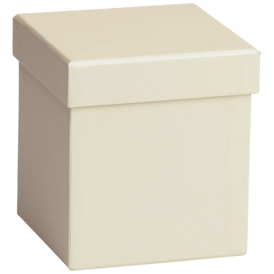 Geschenkbox One Colour | 11×11×12 cm, hellbeige