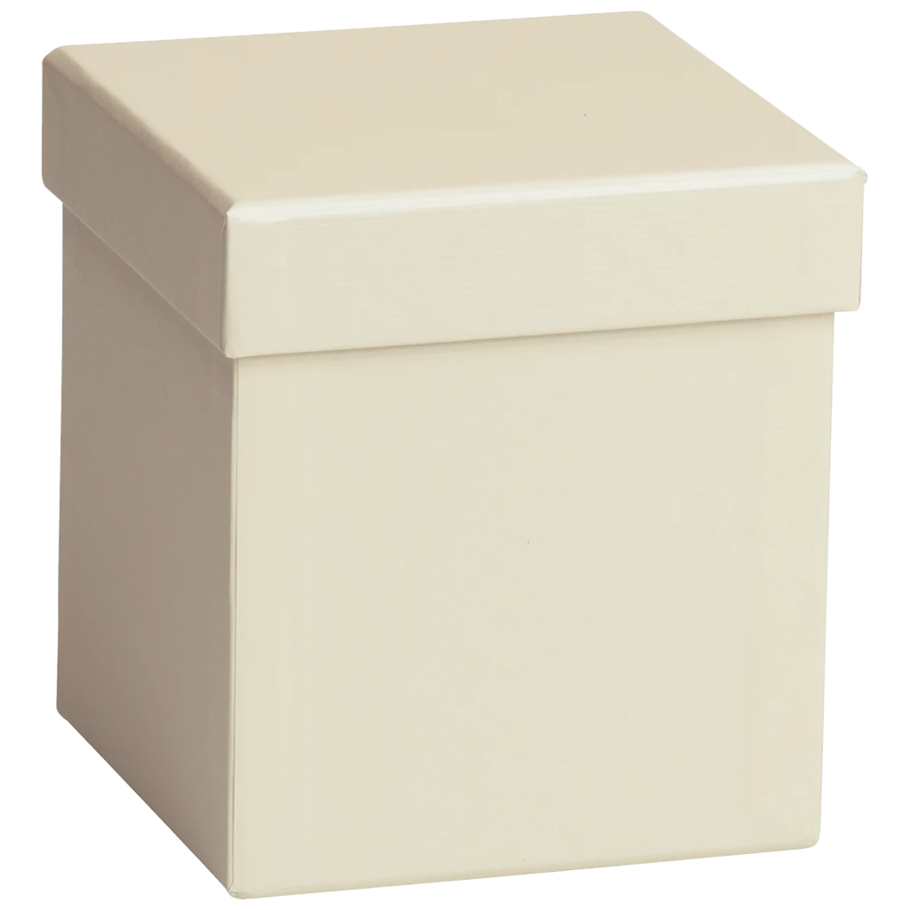 Geschenkbox One Colour | 11×11×12 cm, hellbeige