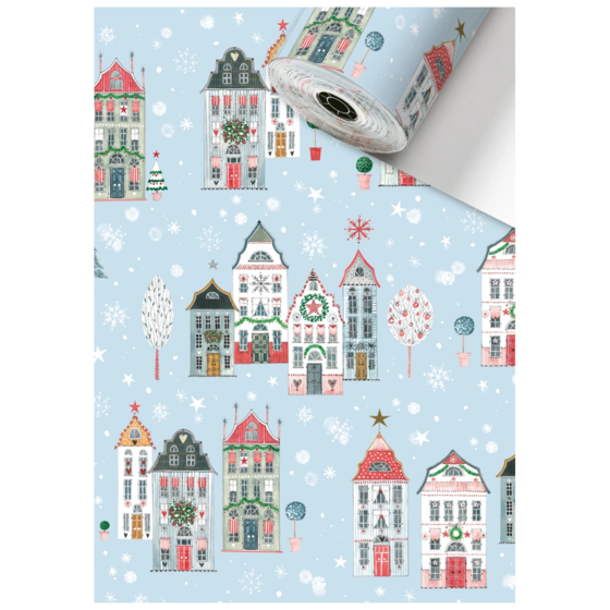 Geschenkpapier Sécaré-Rolle „Anderson“ | 30 cm × 250 m, 80 g/m², hellblau