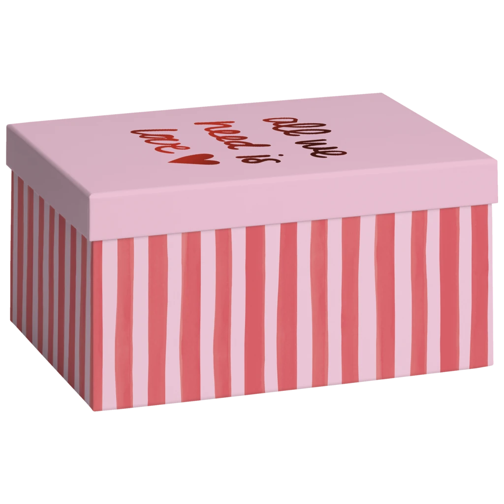 Geschenkbox „Amaia“ | 16,5×12×24 cm, 120 g/m², rosa/rot