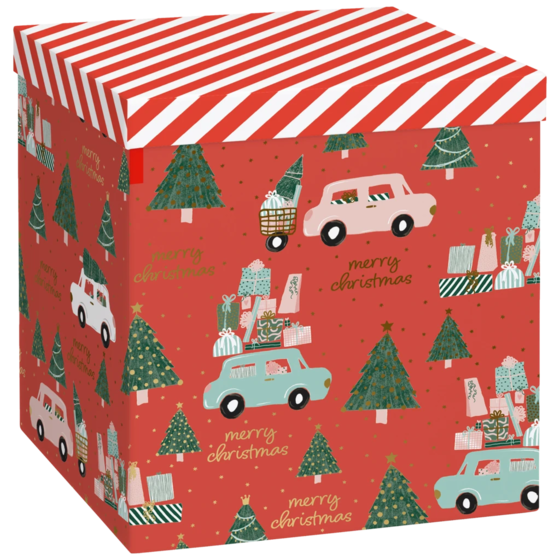 Boîtes cadeaux « Anette » | 23×24×23 cm, 120 g/m², rouge