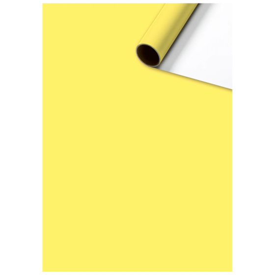 Geschenkpapier „Uni Plain“ One Colour | 70 cm × 2 m, 80 g/m², gelb