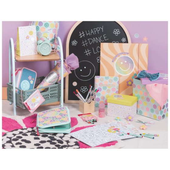 Geschenkbox „Nea“ | 12×12×16,5 cm, weiß/gelb
