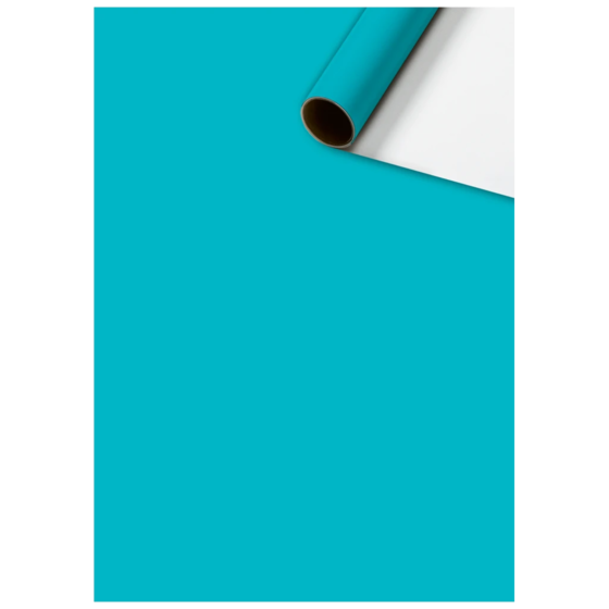 Geschenkpapier „Uni Plain“ One Colour | 70 cm × 5 m, 80 g/m², türkis