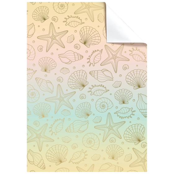Geschenkpapier-Bogen „Sereia“ | 100×70 cm, 80 g/m², mehrfarbig