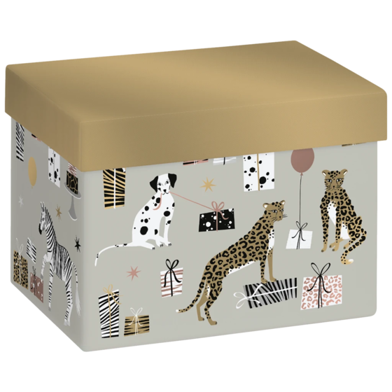 Geschenkbox „Valentino“ | 12×12×16,5 cm, 120 g/m², grau