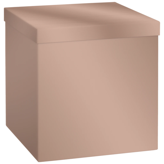 Geschenkbox „Uni Pure“ | 23×24×23 cm, 120 g/m², bronzegold