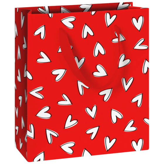 Gift Bag “Riley” | 18×21×8 cm, 230 gsm, red