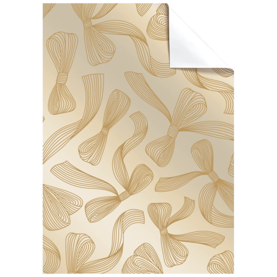 Geschenkpapier-Bogen „Mari“ | 50×70 cm, 80 g/m², gold