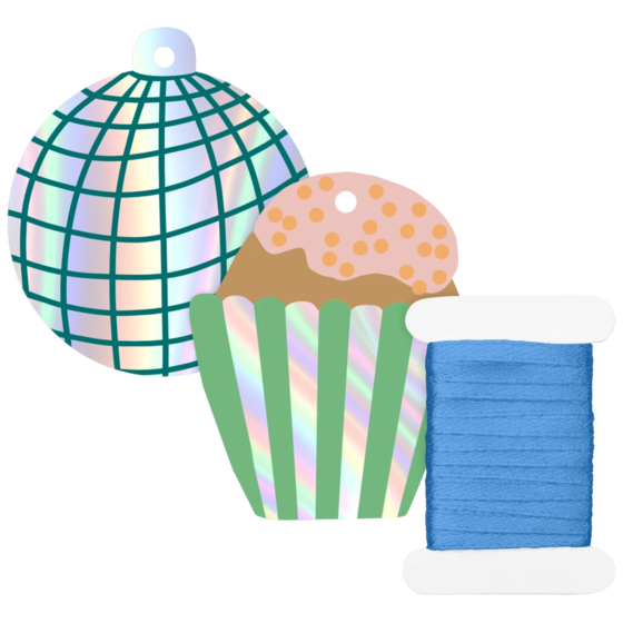 Geschenkanhänger-Set „Sasha“ | mehrfarbig
