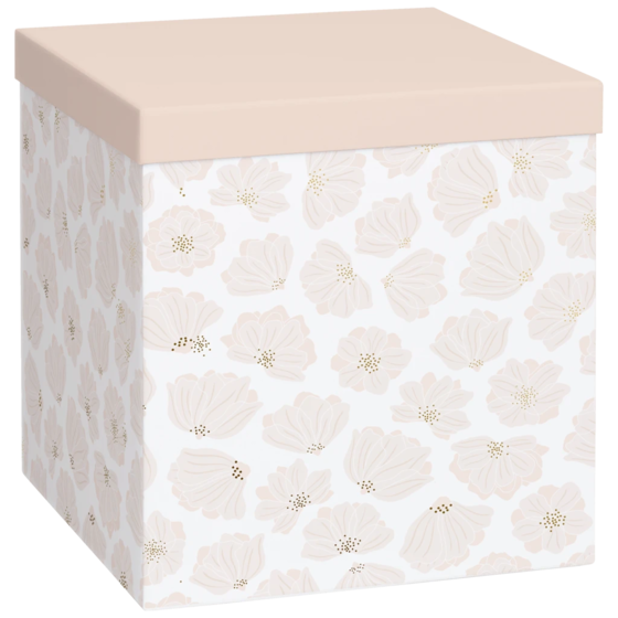 Geschenkbox „Hether“ | 23×24×23 cm, 120 g/m², altrosa
