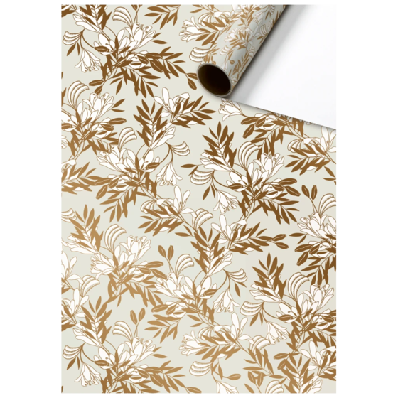 Gift Wrapping Paper “Rheo” | 70 cm × 2 m, 80 gsm, beige