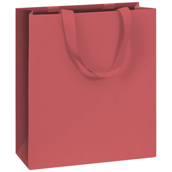 Geschenktasche „Uni Pure bordeaux“ | 18×21×8 cm, 250 g/m², bordeaux