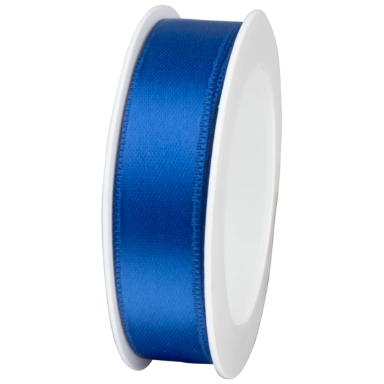 Geschenkband | Satin Polyester, 15 mm × 4 m, dunkelblau