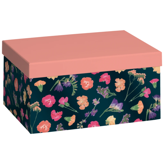 Geschenkbox „Maila“ | 16,5×12×24 cm, altrosa/petrol