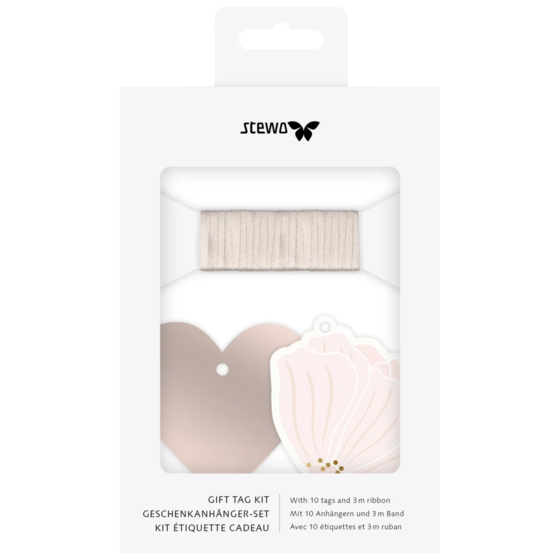 Geschenkanhänger-Set „Hether“ | hellrosa