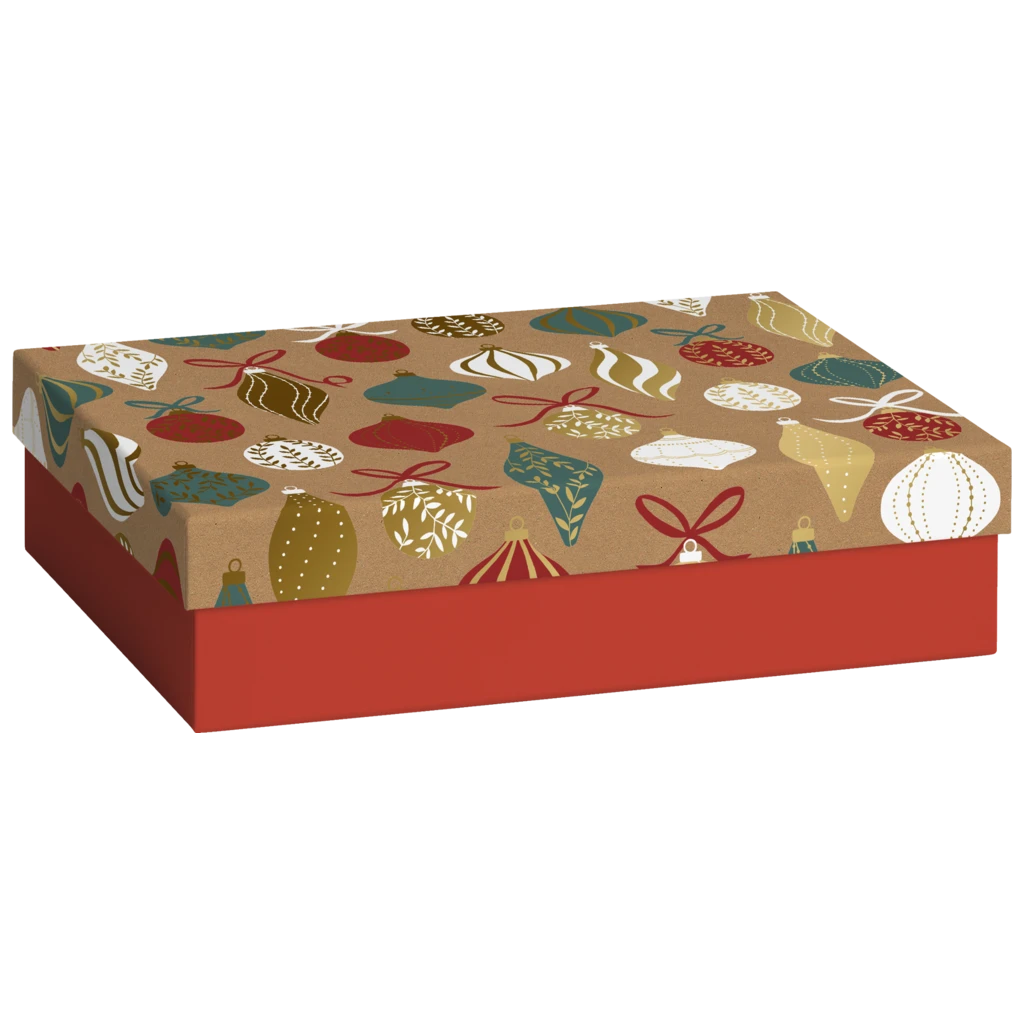 Geschenkbox „Lorena“ | 16,5×6×6 cm, rot/braun