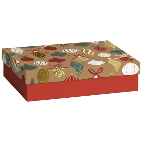 Geschenkbox „Lorena“ | 16,5×6×6 cm, rot/braun