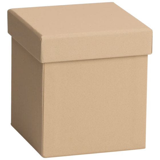 Geschenkbox One Colour | 11×11×12 cm, hellbraun