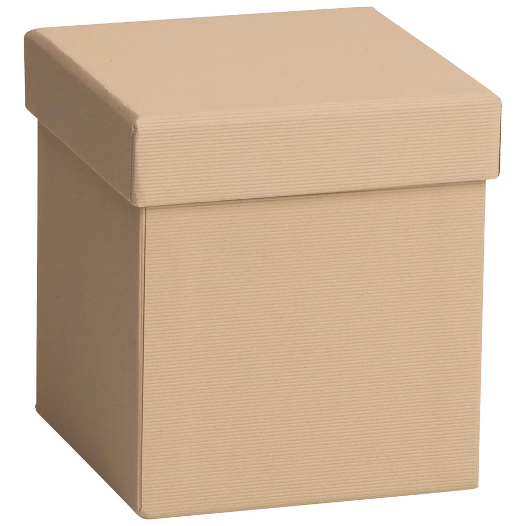 Geschenkbox One Colour | 11×11×12 cm, hellbraun